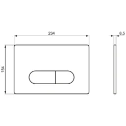Ideal Standard ProSys Vorwand-Paket, WC-Element, WC Connect Air Und Platte Oleas M1 -Ideal Standard ideal standard prosys vorwand installationselemente paket 7117944