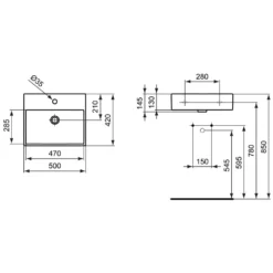 Ideal Standard Strada Waschtisch 50 Cm