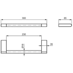 Ideal Standard Connect Handtuchhalter, 30cm